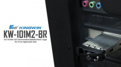 KINGWIN M.2 NVMe SSD可拆卸移动机架笼适用于PCIe扩展槽现已上市
